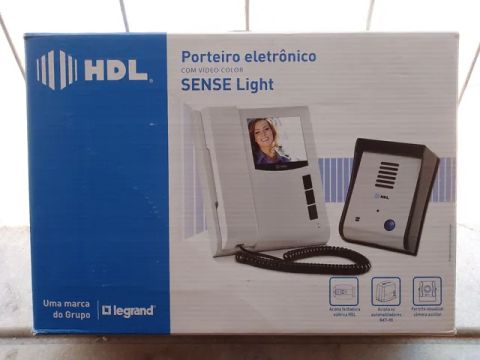 Porteiro eletrônico Sense Light novo com vídeo color