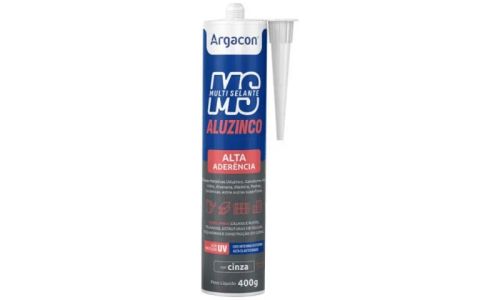 Adesivo Multiselante Aluzinco Cinza 400g Argacon PU