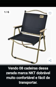 8 Cadeiras Dobráveis NKT - Conforto e Praticidade