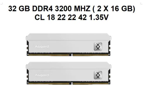 32 GB Ddr4 ( 2 x 16 Gb) Asgard 3200mhz Nova, Lacrada + Envio para todo Brasil