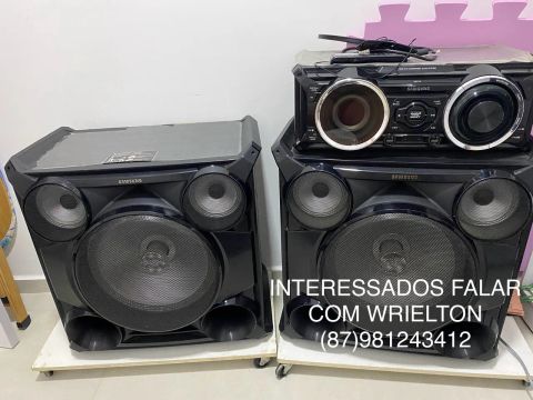 Som Samsung 2.1 com Bluetooth e Subwoofer - Impecável