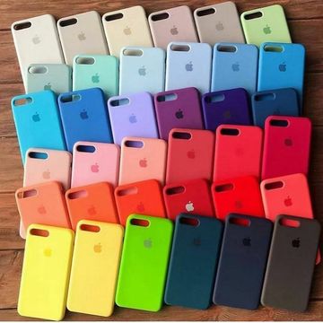 Capa Apple Silicone aveludada iPhone 6 6s 7 8 7plus 8 Plus 