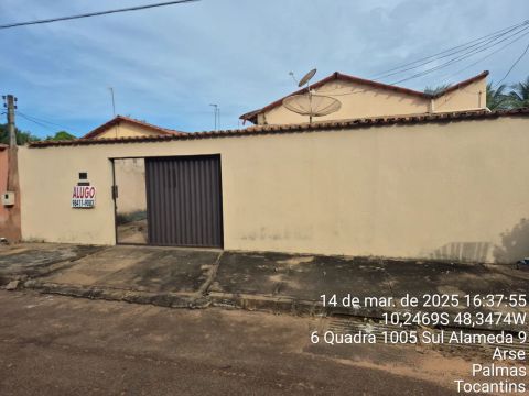 alugo casa na 1005 sul al 13 qi 08 lote 14