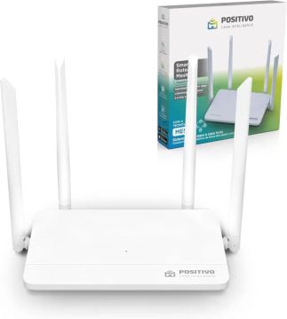 roteador Smart Roteador Mesh Fast Ethernet Positivo Casa Inteligente branco