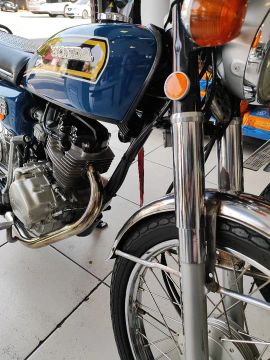 Honda CG 125 - Azul - 1977.Bolinha