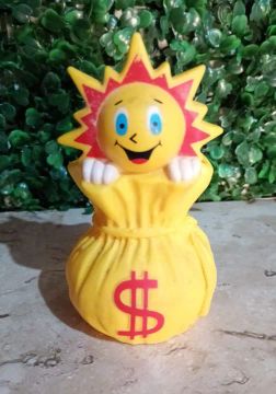 Boneco Sol de Dinheiro - Brinquedo divertido e educativo para crianças!