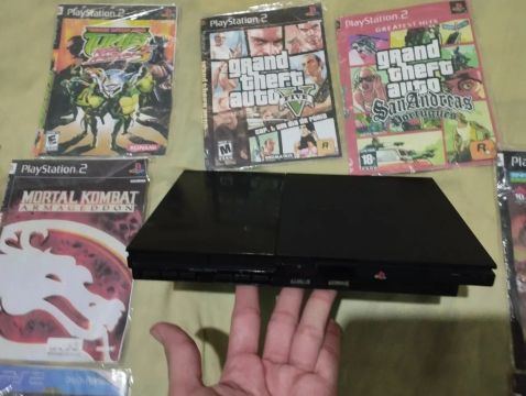 PLAYSTATION 2 DESTRAVADO SLIM COMPLETO 