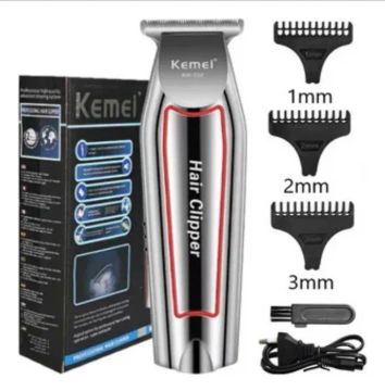 Máquina de Cortar Cabelo e Barba Kemei KM-1032 - 3 Pentes - Bivolt