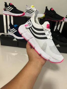 Tênis New fast Feminino branco rosa