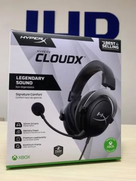 Headset Gamer HyperX CloudX Preto/Cinza - Compatível com Xbox - Novo Lacrado