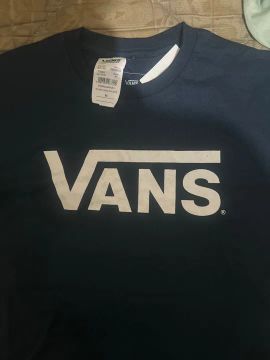 Camiseta original Vans Azul, Nova. na etiqueta.