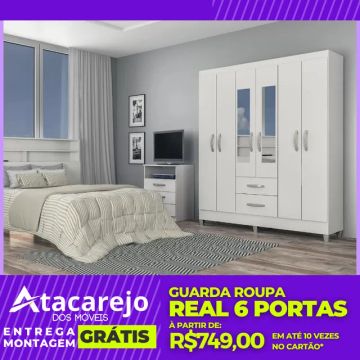Guarda Roupa Casal Entrega e Montagem Grátis 