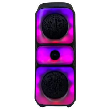 Caixa de Som Bluetooth com LED RGB - Som Potente e Iluminação Incrível