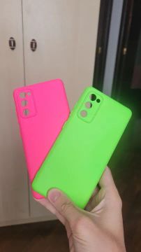 Capas para celular - Rosa e Verde Neon