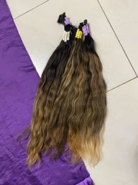 Mega Hair moreno iluminado 100% Humano