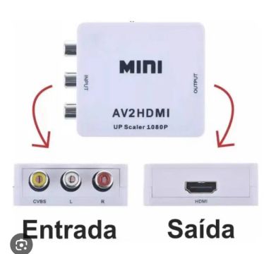 Conversor de video para hd  av2 para hdmi