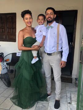 Vestido verde oliva 