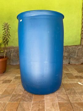 Tambor de plástico azul 200 litros