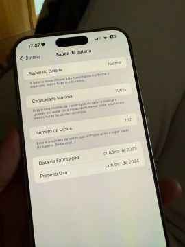 iPhone com bateria em excelente estado