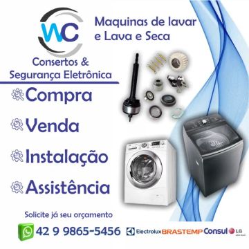 Assistência técnica máquina  lavar roupas e peças