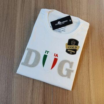 Camiseta Dolce & Gabbana Itália - Branca - GG