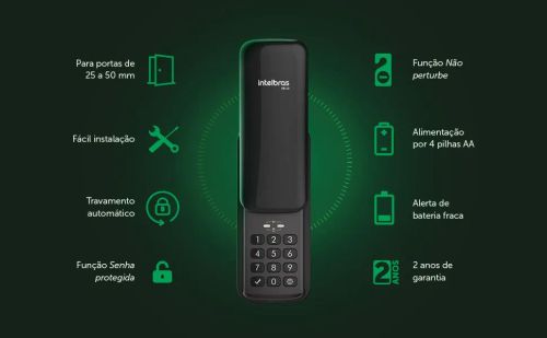 Fechadura Eletrônica Intelbras FR 10 - Segurança e Praticidade