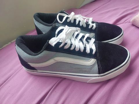 Tênis Vans Old Skool Cinza e Preto