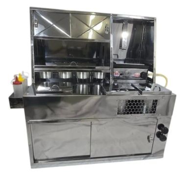 Carrinho de Lanches Completo em Aço Inox