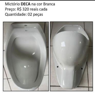 Mictório Deca - Branco - Novo - R$ 320