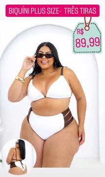Biquíni plus Size - COS alto