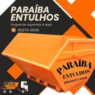 Caçamba para entulhos/ descarte de resíduos 