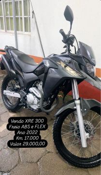 Honda XRE 300 2022 - ABS e Flex - Impecável