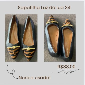 Sapatilha Luz da Lua 34 - Nunca Usada