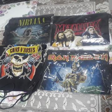 Bolsa/Mochila Bandas de Rock