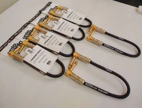Kit de 5 Cabos Para Pedal P10 Santo Angelo Sspl 25cm Alta Qualidade