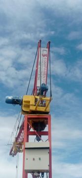 Mini grua guincho elevação construção civil