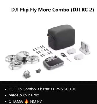 Drone DJI Flip zero lacrado