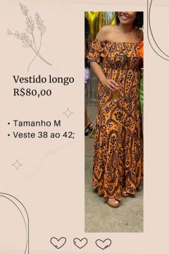 Vestido Longo Tamanho M