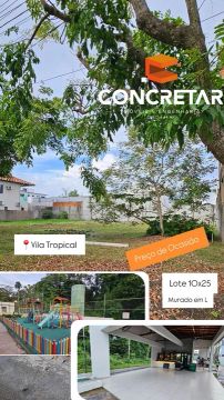 Lote 10x25 Venda Vila Tropical JK zona sul JP
