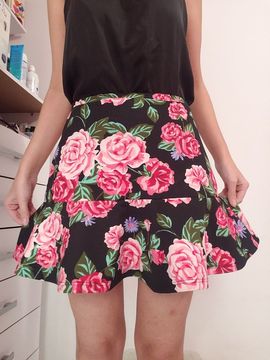 Saia floral - tam p
