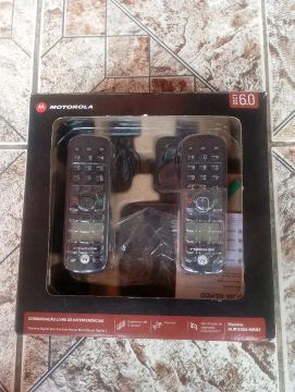 Telefone fixo da Motorola sem fio de 2 aparelho 
