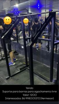 Suporte para barras para agachamento livre