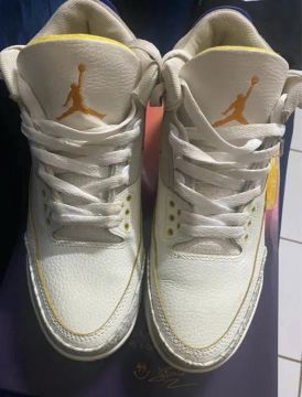 Tênis J Balvin x Air Jordan 3 SP Medellín Sunset - tamanho 42