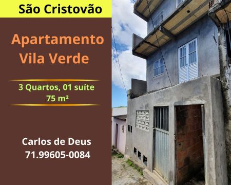 Oportunidade: 3 Quartos, 01 suíte, 75 m²,  2 sanítários,  varanda, térreo,  Vila Verde ,Sã