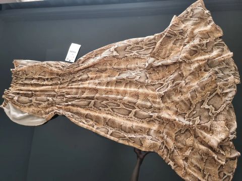 ZARA Vestido Midi Animal Print