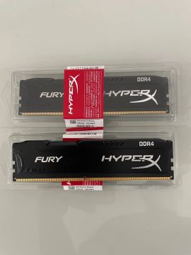  Duas memórias Kingston HyperX FURY DDR4 8gb