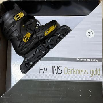 Patins Darkness Gold - Tamanho 36