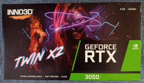 Placa de Video Inno3d Geforce Rtx 3050 Twin X2, 6gb, Gddr6, 96-bit (Nova e Lacrada)