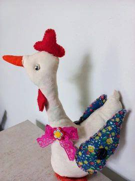 Pata de feltro decorativa (peso p/ porta)