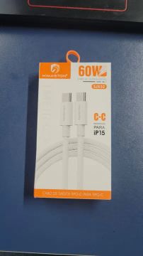 Cabo usb c nas duas pontas 1 metro